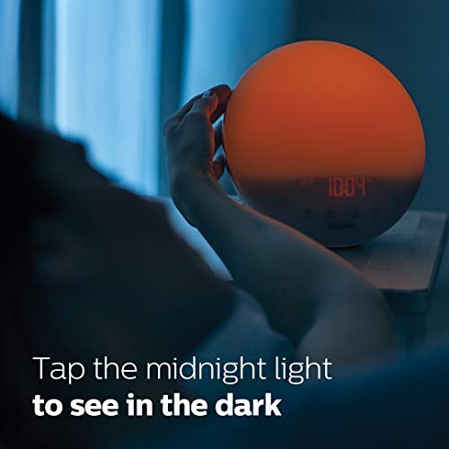 Philips SmartSleep Wake-up Light, Colored Sunrise and Sunset Simulation, 5 Natural Sounds, FM Radio & Reading Lamp, Tap Snooze, HF3520/60 | The Storepaperoomates Retail Market - Fast Affordable Shopping