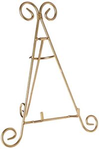 Darice Decorative Tabletop Easel: Gold, 12 inches