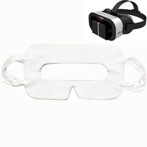 100 Pack White Disposable VR Face Covers Sanitary VR Pads Covers for HTC Vive/PS VR/Gear VR/Oculus Rift