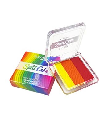 Gavissi Beauty 3 Color Split Cake Retro Liner, Face & Body Paint Palette – Water Activated, Eyeliner, Aqua Graphic Liner, Professional SFX Makeup, Special Effects, 8g (Fire) | The Storepaperoomates Retail Market - Fast Affordable Shopping
