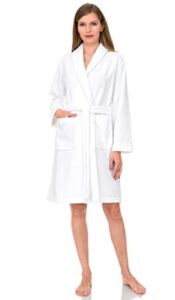 TowelSelections Women’s Robe, Turkish Cotton Short Terry Bathrobe X-Large White