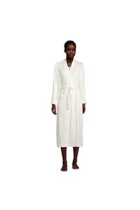 Lands’ End Womens Supima Cotton Long Robe Ivory Regular Large