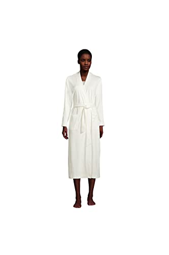 Lands’ End Womens Supima Cotton Long Robe Ivory Regular Large | The Storepaperoomates Retail Market - Fast Affordable Shopping