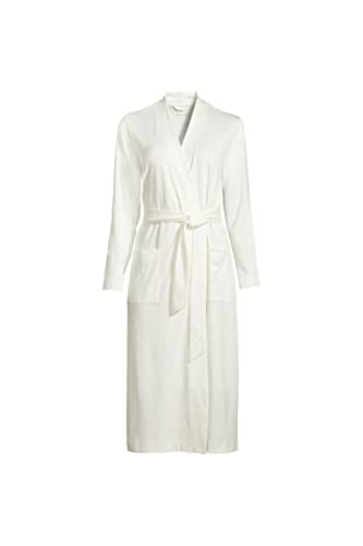 Lands’ End Womens Supima Cotton Long Robe Ivory Regular Large | The Storepaperoomates Retail Market - Fast Affordable Shopping