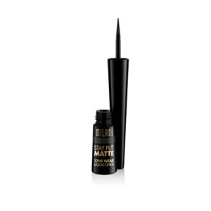 Milani Stay Put Matte Liquid Eyeliner – Liquid Eyeliner Pen, Long Lasting & Smudgeproof Makeup Pen Black