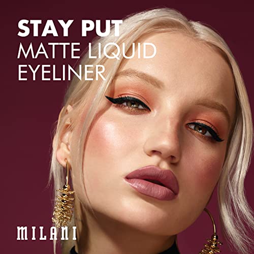 Milani Stay Put Matte Liquid Eyeliner – Liquid Eyeliner Pen, Long Lasting & Smudgeproof Makeup Pen Black | The Storepaperoomates Retail Market - Fast Affordable Shopping