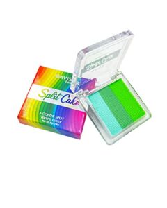 Gavissi Beauty 3 Color Split Cake Retro Liner, Face & Body Paint Palette – Water Activated, Eyeliner, Aqua Graphic Liner, Professional SFX Makeup, Special Effects, 8g (Island Breeze)