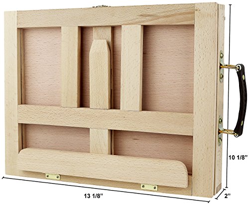 Greenco Beech Wood Portable Art Desk Easel & Book/Canvas Stand with Drawer | Painting, Drafting, Drawing Easels | Paint Supplies Desktop/Tabletop Organizer, Holder, Table, Box, Storage | Kids&Adults | The Storepaperoomates Retail Market - Fast Affordable Shopping