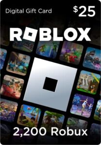 Roblox Digital Gift Card – 2,200 Robux [Includes Exclusive Virtual Item] [Online Game Code]