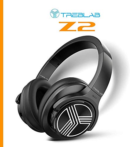 TREBLAB Z2 | Over Ear Workout Headphones with Microphone | Bluetooth 5.0, Active Noise Cancelling (ANC) | Up to 35H Battery Life | Wireless Headphones for Sport, Workout, Running, Gym | The Storepaperoomates Retail Market - Fast Affordable Shopping