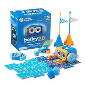 Learning Resources Botley The Coding Robot 2.0 Activity Set – 78 Pieces, Ages 5+ Coding Robot for Kids, STEM Toys for Kids, Early Programming and Coding Games for Kids