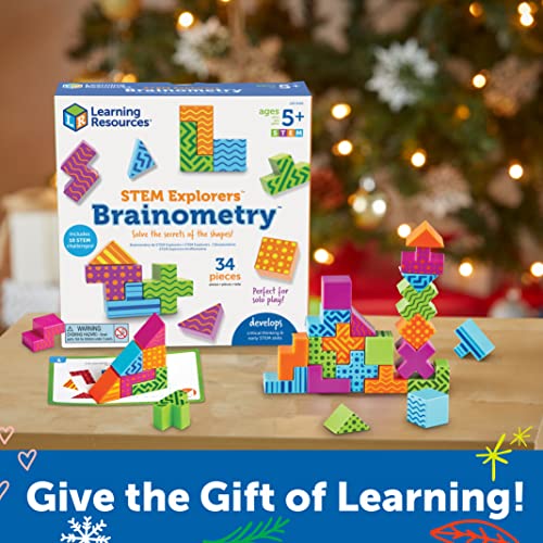 Learning Resources STEM Explorers Brainometry – 34 Pieces, Ages 5+ STEM Toys for Kids, Brain Teaser Toys and Games, Kindergarten Games | The Storepaperoomates Retail Market - Fast Affordable Shopping