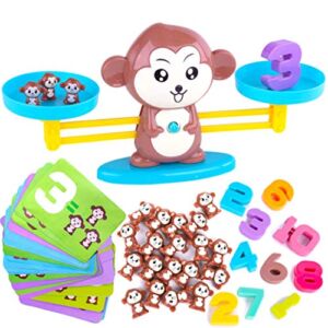 CoolToys Monkey Balance Cool Math Game for Girls & Boys | Fun, Educational Children’s Gift & Kids Toy STEM Learning Ages 3+ (64-Piece Set)