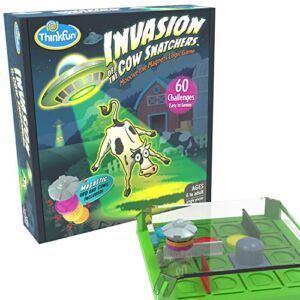 ThinkFun Invasion of the Cow Snatchers STEM Toy and Logic Game for Boys and Girls Age 6 and Up – A Magnet Maze Logic Puzzle