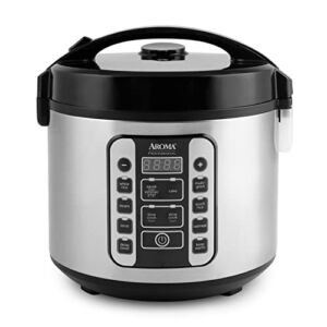 AROMA® Professional 20-Cup (Cooked) / 5Qt. Digital Rice Cooker, Steamer, and Slow Cooker Pot with 10 Smart Cooking Modes, Including Sauté-then-Simmer®
