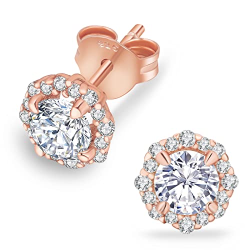 KRKC&CO Moissanite Studs Earrings, D Color, VVS1, S925 Sterling Silver, 0.78/1.12/1.32 Carat, Diamond Earrings for Women, Brilliant Round Excellent Cut Iced Out ,14k Gold Plated, For Girls, Wife and Mom | The Storepaperoomates Retail Market - Fast Affordable Shopping
