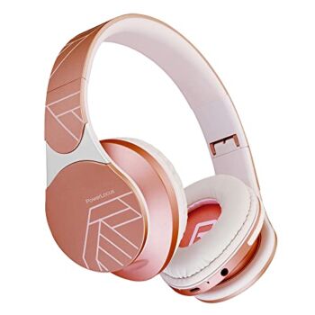 PowerLocus Bluetooth Headphones Over Ear, Wireless Headphones, Foldable Headphone with Hi-Fi Stereo, Built-in Microphone,Soft Foam Earmuffs, Micro SD Wireless and Wired Headphone for iPhone/iPad/PC/TV | The Storepaperoomates Retail Market - Fast Affordable Shopping