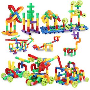 KAKATIMES STEM Building Blocks Toy for Kids, Educational Toddlers Toddler Toy Kit, Constructions Toys for 3 4 5 6 7 8 Years Age Boys and Girls – Creativity Kids Toys