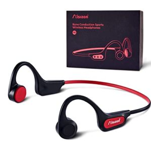 Bone Conduction Headphones Bluetooth (Aisizon H6), Over Ear Sports Headphones, Open Ear Headphones Wireless Bluetooth for Runing, Gym Workout, Sports