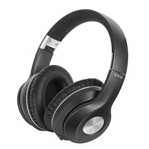 ZXQ H6 Over Ear Bluetooth Wireless Headphones, Headband Wireless Headset, Wireless Gaming Headset,Bluetooth Headphone for Gammer,70 Hours Playtime Deep Bass Foldable Soft Earmuffs (Space Grey)