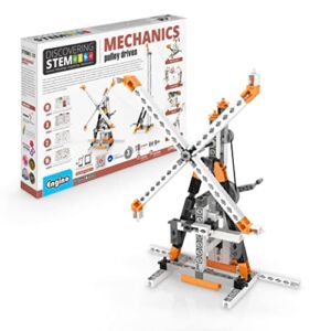 Engino- Stem Toys, Pulley Drives Construction Toys for Kids 9+, Educational Toys, Gift for Boys & Girls (8 Model Options), Stem Building Kits