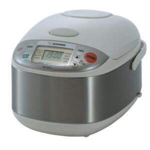 Zojirushi NS-TGC10 Micom 5-1/2-Cup Rice Cooker and Warmer, Stainless Steel