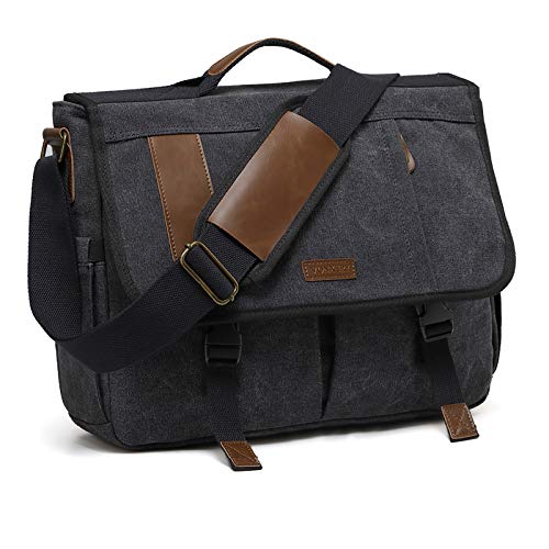 Messenger Bag for Men,Water Resistant Canvas 15.6 inch Laptop Shoulder Bag Vintage Satchel Bag for Work School Travel by VONXURY | The Storepaperoomates Retail Market - Fast Affordable Shopping