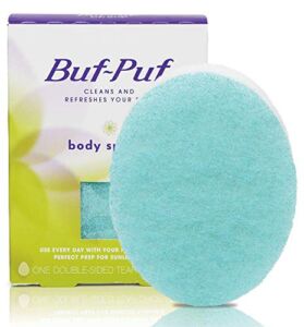 Buf Puf Body Sponge, Bath Sponge, Dermatologist Developed, Cleanses Skin of Dirt, and Excess Oil, Reusable, Exfoliating, 1 Count