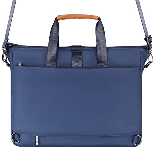 DOMISO 14 inch Laptop Bag Business Briefcase Water-resistant Notebook Messenger Shoulder Bag for 14″ MacBook Pro/IdeaPad ThinkPad/HP Stream 14 Chromebook 14/ASUS ZenBook,Blue | The Storepaperoomates Retail Market - Fast Affordable Shopping