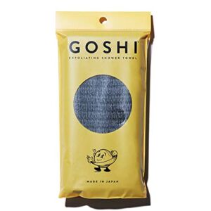 GOSHI Exfoliating Shower Towel – Rip-Resistant Exfoliating Washcloth for All Skin Types – Made in Japan