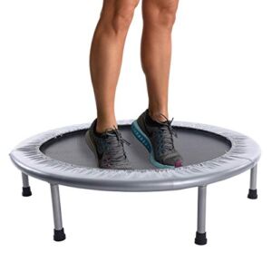 Stamina 36 Inch Folding Mini Trampoline – Smart Workout App, No Subscription Required – Small, Spring-Free Fitness Rebounder for Adults