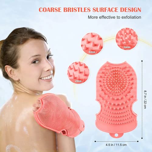Exfoliating Silicone Body Scrubber – Shower Body Brush with Two Sides – Body Exfoliator Brush for Massage and Foam | The Storepaperoomates Retail Market - Fast Affordable Shopping