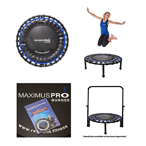 Maximus Pro Bungee Rebounder | Stronger Quieter & Softer Bounce | 40” Mini Trampoline Ready Assembled for Adults & Children | Max 400lb | DVD+ Videos | The Storepaperoomates Retail Market - Fast Affordable Shopping