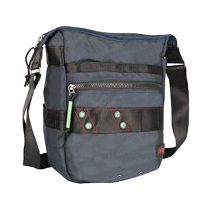 Vertical Messenger Bag, Crossbody Bag, Larswon Shoulder Bag Tablets Bag Satchel for Men Women Blue
