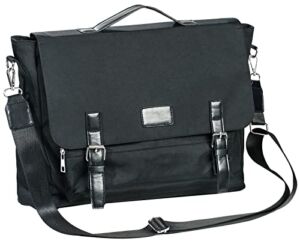 Daerli Messenger Bag, 15.6 Inch Waterproof Messenger Bag for Men, Mens Messenger Bag, Satchel Bags, Briefcase, Laptop Bag for Men, Suitable for College, Office, Travel (Black)