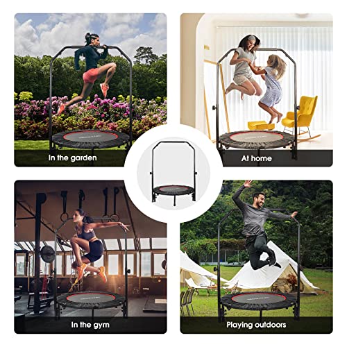HIGHRAZON 40″ Foldable Mini Adult Trampoline, Max 400 LBS | The Storepaperoomates Retail Market - Fast Affordable Shopping