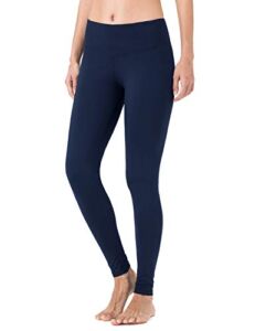 NAVISKIN Women’s Fleece Lined Leggings Slimming Warm Thermal Tights Yoga Pants Inner Pocket Navy Size XL