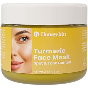 Turmeric Face Mask for Sensitive Skin – Deep Pore Cleansing Mask – Skin Moisturizing Face Mask – Organic Face Mask Skin Care with Manuka Honey, Kaolin Clay and Bentonite Clay Mask (3oz)