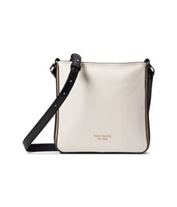 Kate Spade New York Hudson Color-Blocked Pebbled Leather Small Messenger Parchment Multi One Size