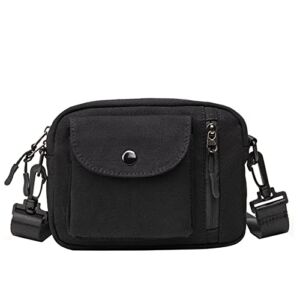 Ousawig Small Crossbody Bag for Men Mini Messenger Bag Travel Shoulder Bags School Shopping(black02)
