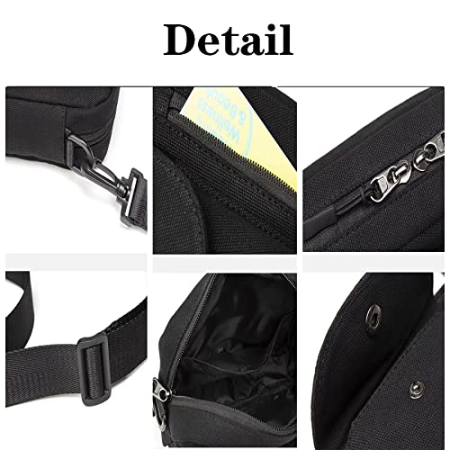 Ousawig Small Crossbody Bag for Men Mini Messenger Bag Travel Shoulder Bags School Shopping(black02) | The Storepaperoomates Retail Market - Fast Affordable Shopping