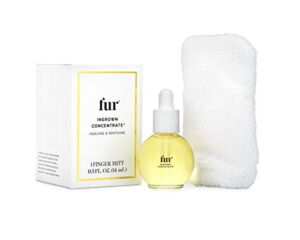 Fur Ingrown Concentrate: Exfoliating Oil Kit for your Hair and Skin to Smoothe, Soothe and Treat Ingrown Hairs – 0.5 FL OZ