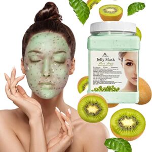 LIVACA Jelly Mask For Facials – Kiwi Fruit Face Mask for Instant Hydration – Jelly Face Mask Powder 23 Fl Oz – Facial Skin Care Product Peel Off for Smoothing, Moisturizing, Cleansing (Kiwi)