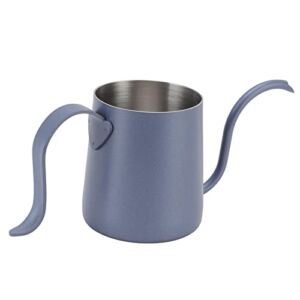 Pour Over Kettle, Curved Handle Comfortable and Ergonomic Coffee Kettle Simple Home Style for Kitchen Dark Blue