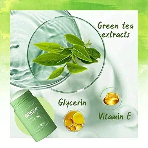 Venanoci Green Tea Mask Stick(2 Pack), Purifying Clay Mask, Blackhead Remover,Poreless Deep Cleanse Mask Stick,Oil Control Face Mask, Skin Detoxifying Face Stick Mask for all Skin Types | The Storepaperoomates Retail Market - Fast Affordable Shopping