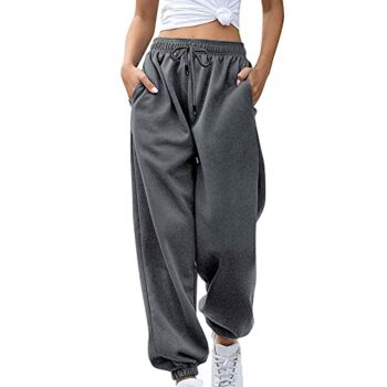 Womens Sweatpants, Womens Sweatpants Cinch Bottom High Waisted Athletic Fit Jogger Pants Lounge Trousers with Pockets | The Storepaperoomates Retail Market - Fast Affordable Shopping