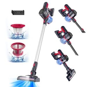 Cordless Vacuum Cleaner , 200W Stick Vacuum Cleaner 20KPA Powerful Suction with 2200mAh Powerful Lithium Batteries, Up to 35 Mins Runtime Handheld Vacuum Cleaner for Carpet and Floor, Pet Hair1
