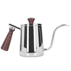 Coffee Kettle, Gooseneck Stainless Steel Tea Pot, Pour Over Coffee Kettle, Gooseneck Kettle suitable for induction cooktops, gas, electric(silvery)