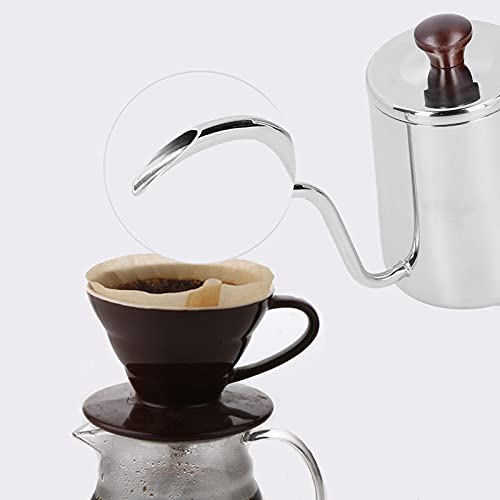Coffee Kettle, Gooseneck Stainless Steel Tea Pot, Pour Over Coffee Kettle, Gooseneck Kettle suitable for induction cooktops, gas, electric(silvery) | The Storepaperoomates Retail Market - Fast Affordable Shopping