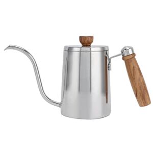 Coffee Kettle, Gooseneck Stainless Steel Coffee Kettle, Pour Over Coffee Kettle, Gooseneck Kettle suitable for induction cooktops, gas, electric, halogen (silvery)